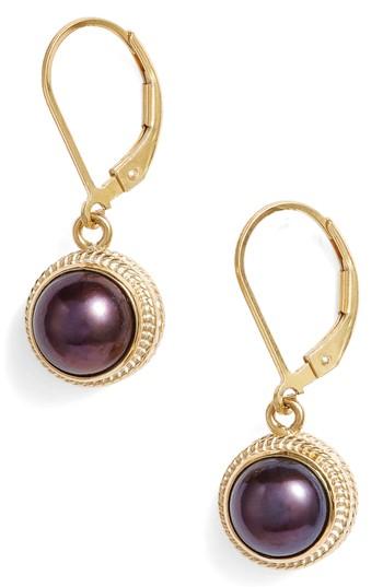 Women's Anna Beck Genuine Blue Pearl Drop Earrings