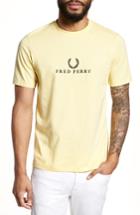 Men's Fred Perry Embroidered T-shirt - Yellow