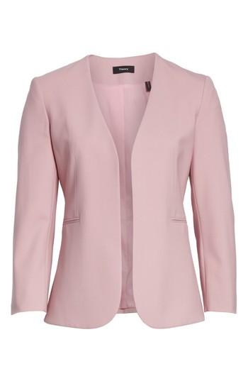 Women's Theory Lindrayia B Good Wool Suit Jacket - Red