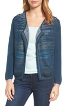 Women's Nic+zoe Rainbow Moto Cardigan