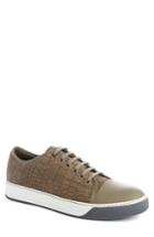 Men's Lanvin Embossed Nubuck Low Top Sneaker Us / 8uk - Brown