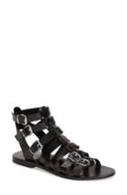 Women's Topshop 'favorite' Flat Gladiator Sandal .5us / 37eu - Black