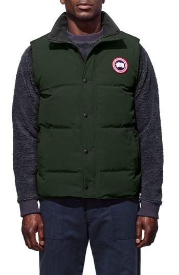 Men's Canada Goose Garson Regular Fit Quilted Down Vest, Size - Grey