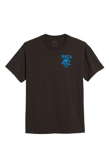 Men's Rvca Wrecking T-shirt, Size - Black