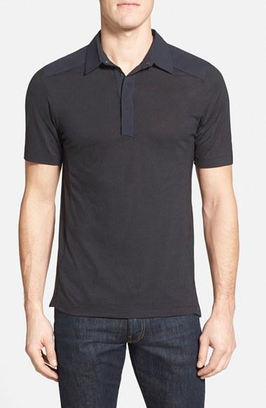 Men's Arc'teryx 'a2b' Snap Front Polo - Black