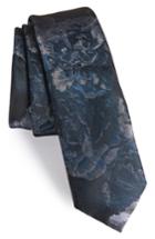 Men's Topman Floral Tie, Size - Blue