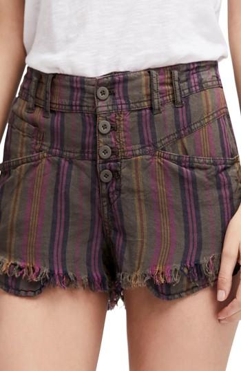 Women's Free People Morning Rain Cutoff Shorts - Green