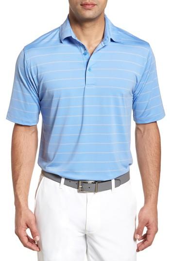Men's Bobby Jones Xh2o Momentum Stripe Jersey Polo - Blue