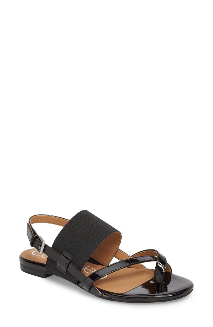 Women's Calvin Klein Berry Sandal .5 M - Black