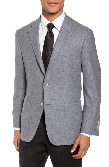 Men's Hickey Freeman Classic B Fit Wool & Cashmere Blazer R - Grey