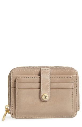 Women's Hobo 'katya' Leather Wallet - Grey