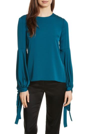 Women's Milly Juliette Stretch Silk Blouse