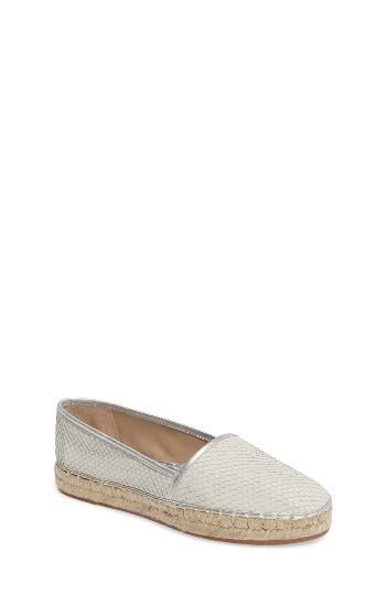 Women's Johnston & Murphy Jaden Espadrille Flat M - White