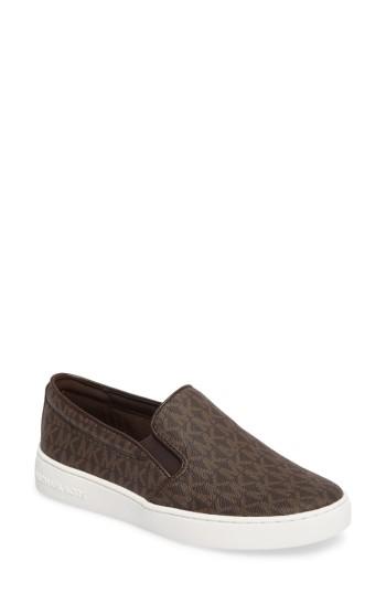 Women's Michael Michael Kors Keaton Slip-on Sneaker M - Brown