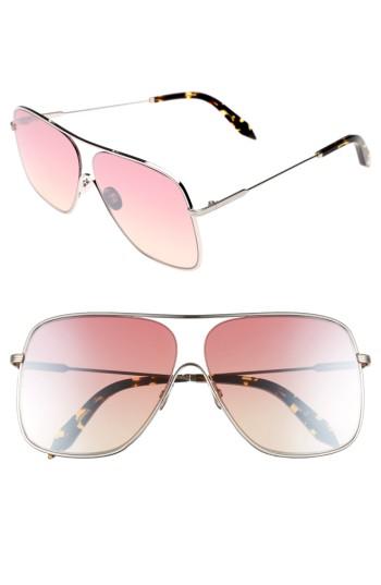 Women's Victoria Beckham Loop 61mm Navigator Sunglasses - Luna