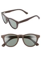 Men's Shwood Francis 48mm Polarized Wood Sunglasses - Dark Walnut