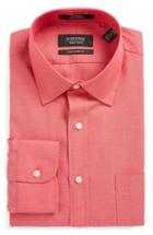 Men's Nordstrom Men's Shop Traditional Fit Non-iron Solid Dress Shirt .5 32 - Red