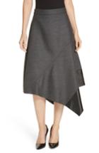 Women's Boss Vadelina Asymmetrical Flare Skirt - Grey