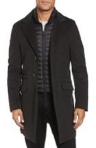 Men's Moorer Harris Wool & Cashmere Coat With Inset Quilt Bib Us / 52 Eu - Grey