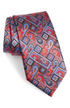 Men's Ermenegildo Zegna Quindici + Quindici Paisley Silk Tie, Size - Red