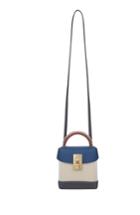 The Volon Basic Alice Leather Box Bag - Blue