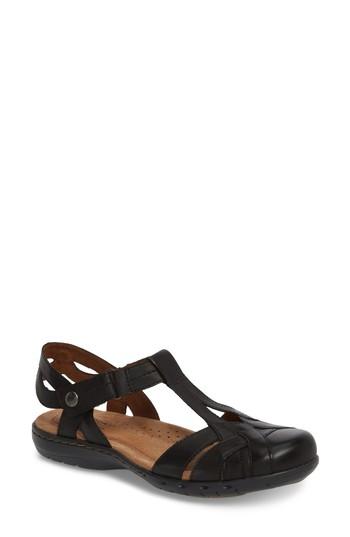 Women's Rockport Cobb Hill Penefield T-strap Sandal M - Brown