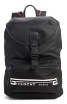 Men's Givenchy Flame Strap Logo Backpack - Black
