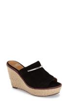 Women's Franco Sarto 'candace' Wedge Mule M - Black