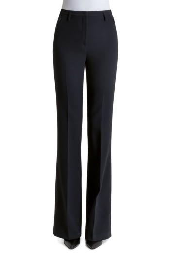 Women's Akris Farrah Stretch Wool Flare Pants - Black