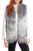 Women's Karen Kane Reversible Faux Fur Vest