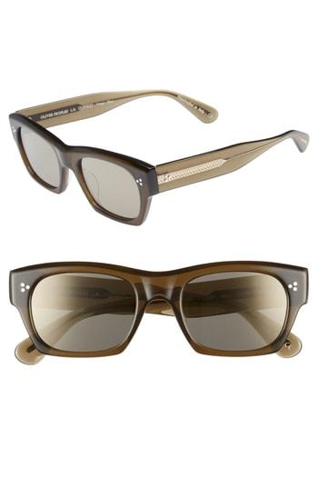 Men's Oliver Peoples Isba 51mm Sunglasses - Dark Military
