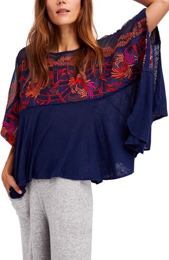 Women's Free People Love Letter Tee - Blue