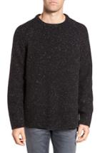 Men's French Connection Donegal Lambswool Blend Sweater - Black