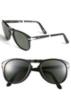 Men's Persol '714' 57mm Folding Polarized Keyhole Sunglasses - Black Polarized
