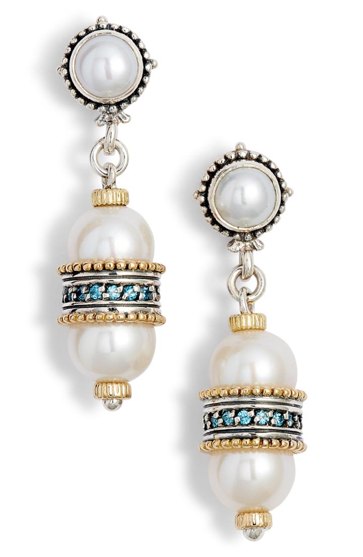 Women's Konstantino Thalia Double Pearl Drop Earrings