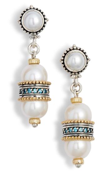 Women's Konstantino Thalia Double Pearl Drop Earrings