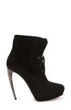 Women's Alexander Mcqueen Lace Up Bootie Us / 40eu - Black