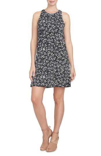 Women's Cece Twist Back Ditsy Floral Dress - Black