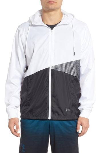 Men's Under Armour Sportstyle Regular Full Zip Jacket - White