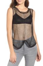 Women's Sentimental Ny Chain Mesh Sleeveless Top - Black
