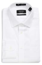 Men's Nordstrom Men's Shop Smartcare(tm) Traditional Fit Stripe Dress Shirt .5 - 32 - White