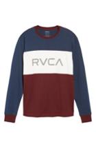 Men's Rvca Heavy Hitter Shirt - Burgundy