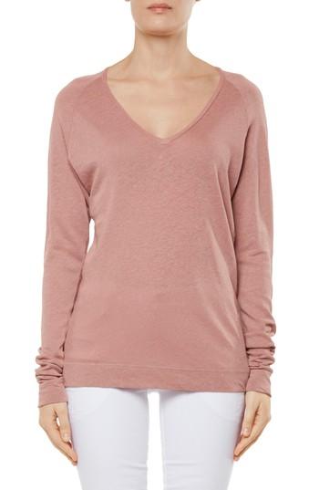 Women's J Brand V-neck Tee - Pink