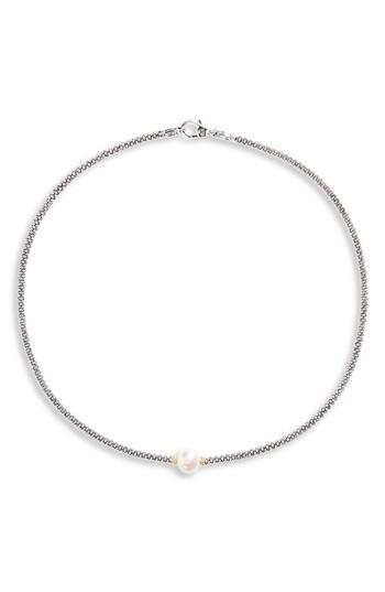 Women's Lagos Luna Pearl Station Collar Necklace