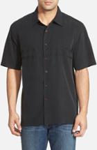 Men's Quiksilver Waterman Collection 'tahiti Palms' Fit Short Sleeve Sport Shirt