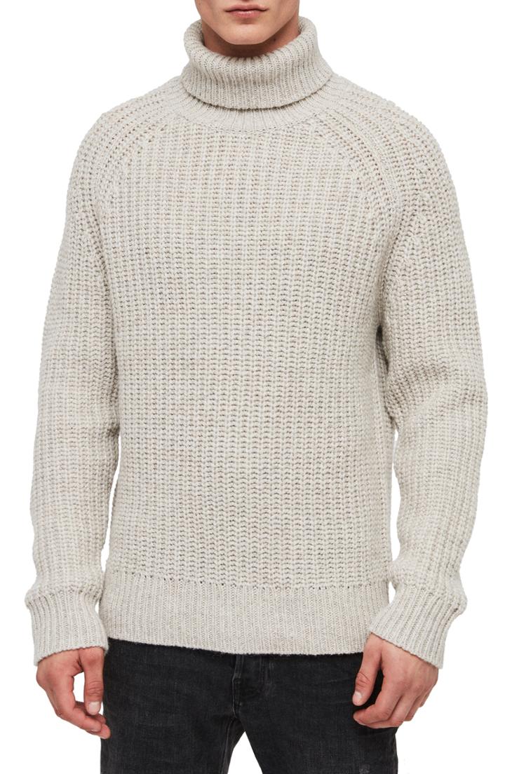 Men's Allsaints Mast Slim Fit Funnel Neck Sweater