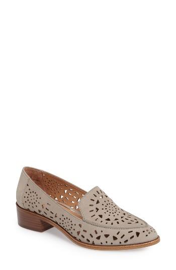 Women's Linea Paolo Babe Perforated Loafer M - Grey