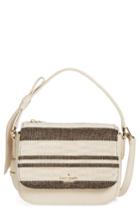 Kate Spade New York Daniels Drive - Stripe Alfie Crossbody Bag - Black