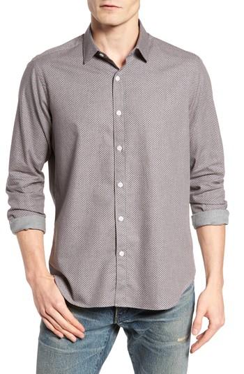Men's Jeff Ludlow Slim Fit Flannel Sport Shirt - Grey