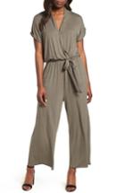 Women's Bobeau Knit Surplus Jumpsuit - Green